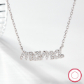 wholesale 925 Silver Small and Versatile Women's Letter "MAMA" Diamond-Embedded Cross-Layer Necklace for Cross-Border Wholesale Jewelry-0-5
