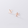 wholesale S925 silver stud earrings for women, Japanese-Korean style fashion fun diamond-inlaid airplane student cute ear accessories G6100-0-3