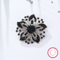 wholesale S925 Silver Vintage Luxury Versatile Brooch for Women Snowflake Full-Drill Color Zircon Cross-Border New Jewelry-0-2