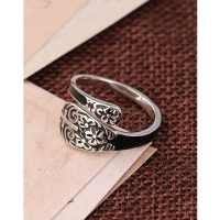 wholesale 925 Sterling Silver Cross Drip Ring Unisex Dark Gothic Style Minimalist Thumb Ring for Men and Women-Cross Ring 925 Silver &gt; Adjustable Opening