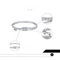 wholesale S925 Sterling Silver 3mm Single Row Full Zirconia Tennis Bracelet, Cross-Border Bestseller Direct from Manufacturer-0-1