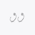 wholesale S925 Sterling Silver Small and Chic Ear Piercing Maintenance Single Diamond Stud Earrings for Women, Niche and Stylish, Can Be Worn While Sleeping, G7517-0-8
