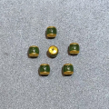 wholesale Gold-plated S925 silver popular crystal rainbow pill hamburger multi-gemstone round bead ancient gold spacer bead bracelet-0-8