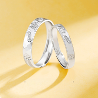 wholesale S925 Sterling Silver Fortune Cat Couple Rings, Men and Women Matching Pair, Chinese Trend Style Birthday Valentine's Gift for Girlfriend-Lucky Cat Couple Ring/Approx. 4.42g&gt;PR003853 Sterling Silver