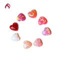 wholesale Metal material Synthetic Opal Heart Shape Love Synthetic Opal Opal Ring Earring Pendant Inlay Matching Stone Accessories-0-0