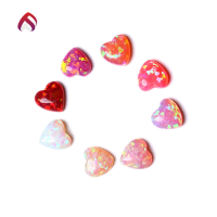 wholesale Metal material Synthetic Opal Heart Shape Love Synthetic Opal Opal Ring Earring Pendant Inlay Matching Stone Accessories-9A Deep Violet 8.0mm