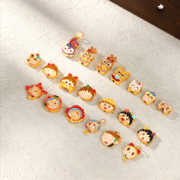 wholesale 925 Sterling Silver Gold-Plated Enamel Bead Jewelry Handstring Matching Beads Through-Hole Dangle Spacer DIY Jewelry Accessories-Burnt blue bow through hole