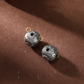 wholesale S925 silver Vajra pendant DIY bracelet charm, Vajra bell counterweight, spacer beads, dzi bead pendant, clasp accessories-0-20