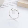 wholesale S925 Sterling Silver Vintage Peace and Joy Pendant Ring Creative Ethnic Chinese Style Fashion Index Finger Ring for Women-0-1