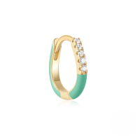 wholesale 925 Sterling Silver Irregular Drip Earrings, Summer Luxury Colorful Dopamine Earrings For Women-Single gold-turquoise oil drop 925 silver