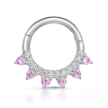 wholesale S925 Sterling Silver Open Nose Ring With Zircon For Cartilage Piercing-0-8