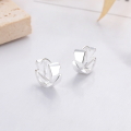 wholesale S925 Sterling Silver Korean Style Geometric Irregular Ins Wind Minimalist Versatile Cold Tone Earrings-0-1