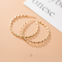 wholesale S925 silver earrings for women, minimalist rotating hoop, circular water wave twist, youthful heart ear accessories G4335-s925 silver earrings silver>925 silver