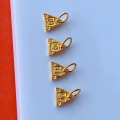 wholesale Gold-plated S925 Silver Joy Triangle Pendant for DIY Bracelet Necklace Accessories, Handcrafted Cord Charm Decoration-0-1