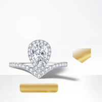 wholesale 18K Gold Crown Style Lab-Grown Diamond Ring, White Gold Engagement Ring with 1 Carat Genuine Diamond Authentic-18K Gold 1 Carat Cultured Diamond Ring Hong Kong Code No. 18