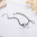 wholesale S925 Sterling Silver Retro Vintage Minimalist Design Floral Tube Simple FreshStyle Versatile Niche Bracelet-0-1