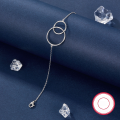wholesale S925 Sterling Silver Women's Bracelet, Cross-Border Hot Pick Minimalist Circle Interlocking Möbius Fashionable Round Ring Hand Accessory-0-2