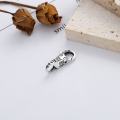 wholesale Sterling Silver S925 Vintage Distressed Personalized Graffiti Cartoon Pattern 3D Engraved Double-Ended Universal Clasp-0-3