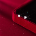 wholesale S925 Sterling Silver Minimalist Mini Diamond Stud Earrings for Women, Small Niche Design High-End Single Diamond Earrings Wholesale E1139-0-3
