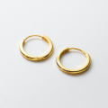 wholesale 925 Sterling Silver Minimalist Smooth Hoop Earrings Unisex Cool Style M04015-0-14