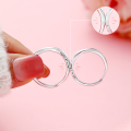wholesale Magnetic S925 Sterling Silver Möbius Couple Rings Minimalist Niche High-end Matching Bands for Valentine's Day Gift-0-1