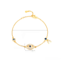 wholesale 925 Sterling Silver Evil Eye Zircon Bracelet, Light Luxury High-End European and American Foreign Trade Jewelry Wholesale for Women-0-5
