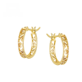 wholesale 9K gold minimalist French-inspired hollow-out earrings for summer new collection, wholesale by Yili Jewelry Factory-0-5
