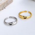 wholesale S925 Silver Korean Style Minimalist Luxury Glossy Ins Trend Creative Versatile Open Design Ring-0-1