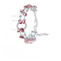 wholesale S925 Sterling Silver Designer Luxury Natural Garnet Bracelet, High-End Personalized Gemstone Bracelet-0-4