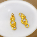 wholesale S925 silver gold-plated phoenix clasp, dragon clasp, OT clasp, figure-8 clasp, spring clasp, universal clasp, peppercorn clasp DIY semi-finished accessories-0-9