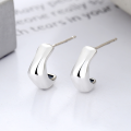 wholesale S925 Sterling Silver Trendy Commute Minimalist Style Irregular Geometric Ear Studs, Small Batch Design Versatile Earrings-0-0