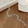 wholesale S925 Sterling Silver Korean Style Bow Bracelet for Women, Minimalist and Fashionable, Versatile Bracelet Accessory-0-4