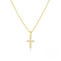 wholesale S925 Sterling Silver Light Luxury Cross Pendant Necklace,-0-0
