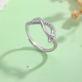 wholesale S925 Sterling Silver Zodiac Snake Ring for Women, Ins Minimalist Style, Snake Year Personality Ring, Trendy Sweet and Cool Gift for Girlfriend-0-0