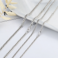 wholesale S925 Sterling Silver Minimalist Basic Chain Naked Chain Batch Flower Side Chain Versatile DIY Matching Sweater Chain Collarbone Chain-0-0