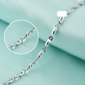 wholesale S925 Silver Cylinder Chain Pendant Necklace, Source Factory Wholesale for Korean and Japanese Fashion OL Women, Minimalist Collarbone Chain and Accessory Chain-0-1