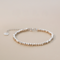 wholesale S925 Sterling Silver "A Few Taels of Silver" Bracelet for Women, Lucky Charm Talisman, Turning Bead, Small Niche Design, Advanced New Cube Bracelet-0-0