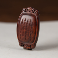 wholesale Metal material, ebony, green sandalwood, and aged mountain sandalwood carved five-scripture hand plaques, Tibetan-style DIY bracelet, collectible ornament accessory, wooden-0-6