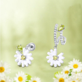 wholesale S925 Sterling Silver New Korean Style Forest Series Sweet and Lovely Daisy Ear Studs Earrings for Women Wholesale-0-0