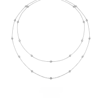 wholesale 925 Sterling Silver Necklace with Zircon Pendant, Long Chain Women's European and American Jewelry, Ins Minimalist and High-end Style-Bracelet 925 Silver