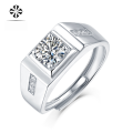wholesale S925 Silver Ring Men's New Style Moissanite Fashion Silver Jewelry Source Direct Shipping-0-1