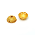 wholesale Gold-plated 925 Silver Filigree Gilded Bead Caps, Spacers, and Tassel Caps for DIY Bracelets and Beaded Jewelry-0-6