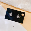 wholesale S925 Sterling Silver Christmas Stud Earrings New Arrival, One Deer with You, Autumn Winter Premium Minimalist Cute Inlaid Ear Jewelry Gift-0-3