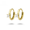 wholesale 9K gold jewelry wholesale from source manufacturers, fashion-forward, minimalist, niche, and luxurious white zirconia earrings-0-0