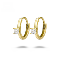 wholesale 9K gold jewelry wholesale from source manufacturers, fashion-forward, minimalist, niche, and luxurious white zirconia earrings-9k gold white zirconium earrings>9k
