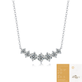 wholesale S925 Silver Moissanite Necklace, Summer Live Broadcast Hot-Selling Clavicle Chain, Light Luxury Niche-0-6