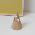 wholesale S925 Sterling Silver Korean-style Minimalist Geometric Circle Pearl Ring for Women, Student Nature-inspired Silver Jewelry-0-1