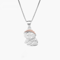 wholesale S925 Sterling Silver Baby Pendant, Small Batch Design with Two-Tone Electroplating, Drop-in Pendant for One-Click Dropshipping-0-0