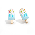 wholesale S925 Sterling Silver Creative Ice Cream Drip Enamel Earrings,ins。-0-0