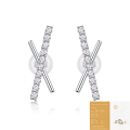 wholesale S925 Sterling Silver Cross-Border New Sky Meteorite Earrings with Moissanite Hoops, Hot Seller for Live Streaming on Temu, Wholesale Ear Jewelry-0-6